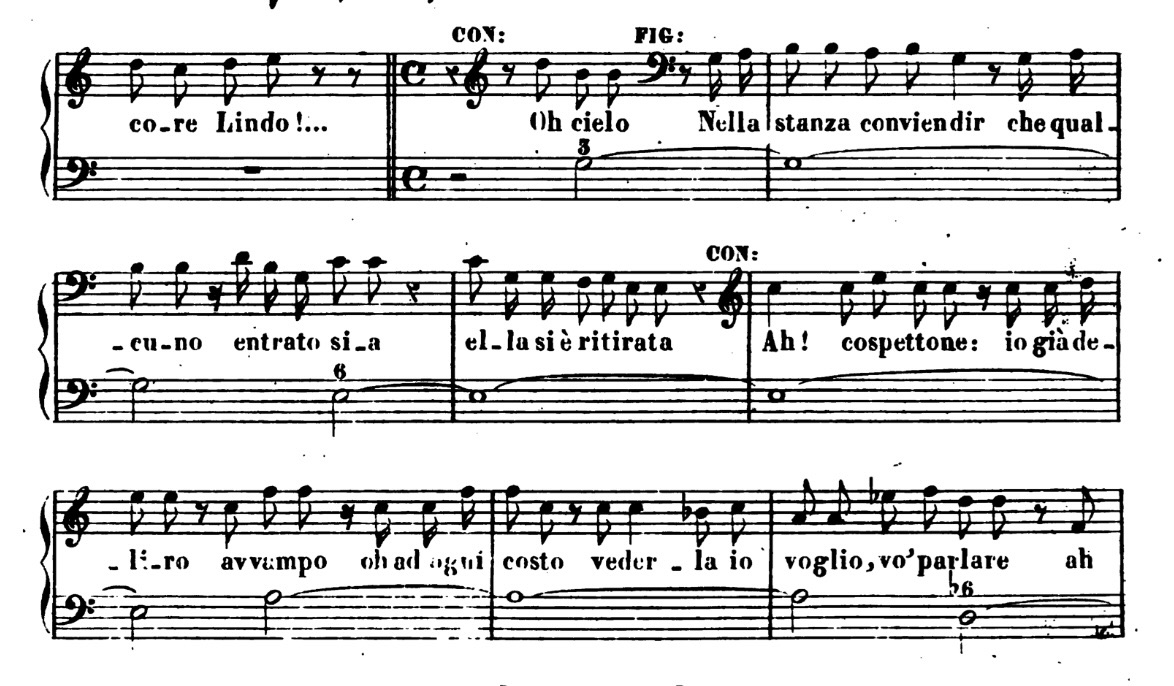 Un recitativo è una parte molto simile a una parte recitata, dove in genere l’accompagnamento è scarno e anche il ritmo è determinato dall’accentuazione della parola. Quindi bisogna focalizzarsi sul senso della frase.