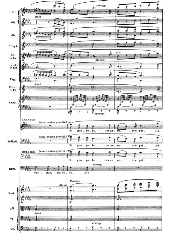 Esempio di partitura orchestrale