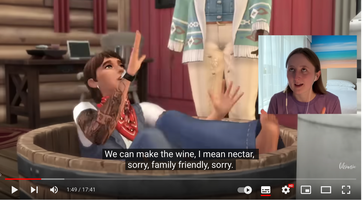 “We can make the wine, I mean nectar, sorry, family friendly, sorry”  fonte 